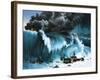 Tsunami Following Eruption of Krakatoa-Severino Baraldi-Framed Giclee Print