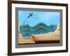 Tsunami Warning Diagram-Gwen Shockey-Framed Giclee Print