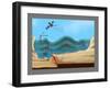 Tsunami Warning Diagram-Gwen Shockey-Framed Giclee Print