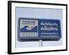 Tsunami Warning Sign, Patong Beach, Phuket, Thailand, Southeast Asia, Asia-Sergio Pitamitz-Framed Photographic Print