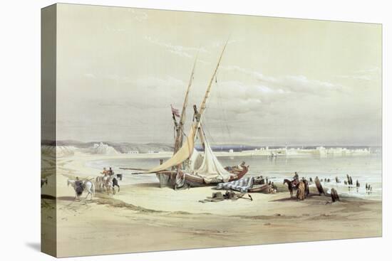 Tsur, Ancient Tyre, April 27th 1839, Plate 69 from Volume II of "The Holy Land"-David Roberts-Stretched Canvas