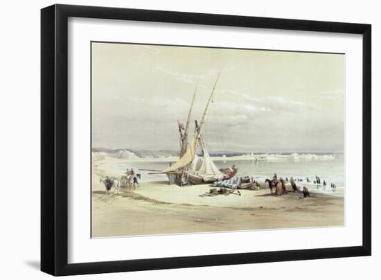 Tsur, Ancient Tyre, April 27th 1839, Plate 69 from Volume II of "The Holy Land"-David Roberts-Framed Giclee Print