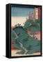 Tsuri-Gane (Hanging Bell), Slope, Tanba-Ando Hiroshige-Framed Stretched Canvas