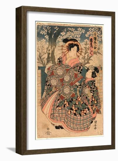 Tsuruya Uchi Kashiku-Utagawa Kuniyasu-Framed Giclee Print