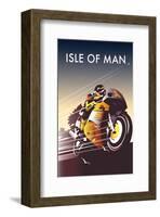 TT Racer - Dave Thompson Contemporary Travel Print-Dave Thompson-Framed Giclee Print