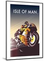 TT Racer - Dave Thompson Contemporary Travel Print-Dave Thompson-Mounted Giclee Print