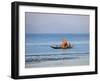 Tthe Crew of Small Fishing Boat Hurries Home to Sittwe Harbour with their Catch, Burma, Myanmar-Nigel Pavitt-Framed Photographic Print