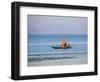 Tthe Crew of Small Fishing Boat Hurries Home to Sittwe Harbour with their Catch, Burma, Myanmar-Nigel Pavitt-Framed Photographic Print