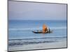 Tthe Crew of Small Fishing Boat Hurries Home to Sittwe Harbour with their Catch, Burma, Myanmar-Nigel Pavitt-Mounted Photographic Print