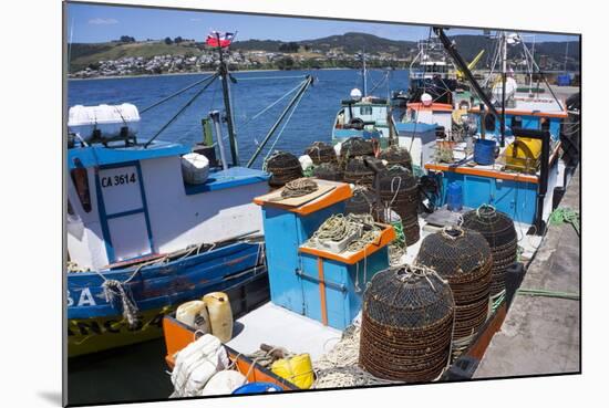 Tthe Fishing Harbour of Ancud, Island of Chiloe, Chile, South America-Peter Groenendijk-Mounted Photographic Print