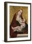 Tthe Virgin Suckling the Child, C. 1490-Maestro Bartolomé-Framed Giclee Print