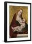 Tthe Virgin Suckling the Child, C. 1490-Maestro Bartolomé-Framed Giclee Print