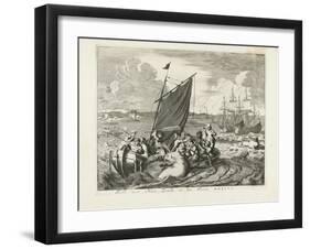 Tthe Voyage to Novaya Zemlya in 1596, 1679-1681-Jan Luyken-Framed Giclee Print