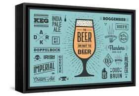 Tto Beer or Not to Beer-foxysgraphic-Framed Stretched Canvas