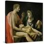 Tu Marcellus Eris or Virgil Reading the Aeneid to Augustus, 1814-Jean-Auguste-Dominique Ingres-Stretched Canvas