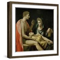 Tu Marcellus Eris or Virgil Reading the Aeneid to Augustus, 1814-Jean-Auguste-Dominique Ingres-Framed Giclee Print