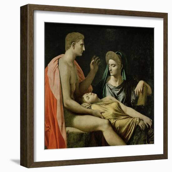 Tu Marcellus Eris or Virgil Reading the Aeneid to Augustus, 1814-Jean-Auguste-Dominique Ingres-Framed Giclee Print