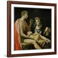 Tu Marcellus Eris or Virgil Reading the Aeneid to Augustus, 1814-Jean-Auguste-Dominique Ingres-Framed Giclee Print