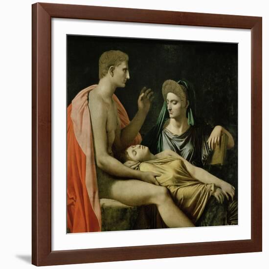 Tu Marcellus Eris or Virgil Reading the Aeneid to Augustus, 1814-Jean-Auguste-Dominique Ingres-Framed Giclee Print