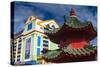 Tua Pek Kong Chinese Temple, Kuching, Sarawak, Malaysian Borneo, Malaysia, Southeast Asia, Asia-Nico Tondini-Stretched Canvas