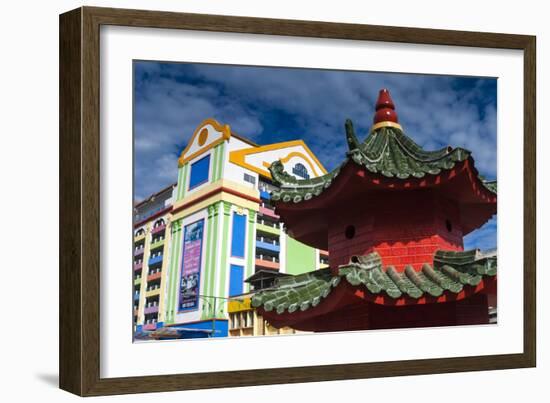 Tua Pek Kong Chinese Temple, Kuching, Sarawak, Malaysian Borneo, Malaysia, Southeast Asia, Asia-Nico Tondini-Framed Photographic Print