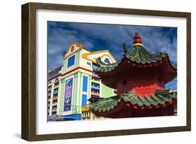 Tua Pek Kong Chinese Temple, Kuching, Sarawak, Malaysian Borneo, Malaysia, Southeast Asia, Asia-Nico Tondini-Framed Photographic Print