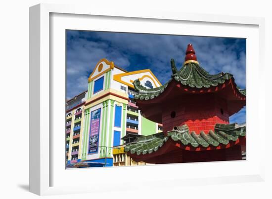 Tua Pek Kong Chinese Temple, Kuching, Sarawak, Malaysian Borneo, Malaysia, Southeast Asia, Asia-Nico Tondini-Framed Photographic Print