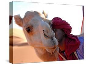 Tuareg and Dromedary, Sebha, Ubari, Libya, North Africa, Africa-Godong-Stretched Canvas