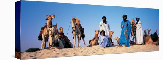 Tuareg Camel Riders, Mali, Africa-null-Stretched Canvas