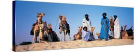 Tuareg Camel Riders, Mali, Africa-null-Stretched Canvas