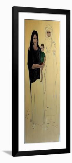 Tuareg Family(acrylic on canvas 2015-Susan Adams-Framed Giclee Print