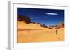 Tuareg in Desert, Sahara Desert, Algeria-DmitryP-Framed Photographic Print