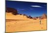 Tuareg in Desert, Sahara Desert, Algeria-DmitryP-Mounted Photographic Print