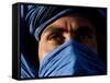 Tuareg Man, Erg Chebbi, Sahara Desert, Morocco-Peter Adams-Framed Stretched Canvas
