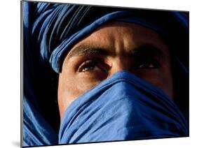 Tuareg Man, Erg Chebbi, Sahara Desert, Morocco-Peter Adams-Mounted Photographic Print
