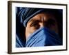 Tuareg Man, Erg Chebbi, Sahara Desert, Morocco-Peter Adams-Framed Photographic Print
