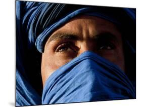 Tuareg Man, Erg Chebbi, Sahara Desert, Morocco-Peter Adams-Mounted Photographic Print