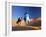 Tuareg Man Leading Camel Train, Erg Chebbi, Sahara Desert, Morocco-Peter Adams-Framed Photographic Print