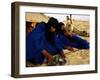 Tuareg Men Preparing for Tea Ceremony Outside a Traditional Homestead, Timbuktu, Mali-Ariadne Van Zandbergen-Framed Photographic Print