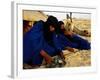 Tuareg Men Preparing for Tea Ceremony Outside a Traditional Homestead, Timbuktu, Mali-Ariadne Van Zandbergen-Framed Photographic Print