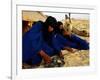 Tuareg Men Preparing for Tea Ceremony Outside a Traditional Homestead, Timbuktu, Mali-Ariadne Van Zandbergen-Framed Photographic Print