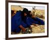Tuareg Men Preparing for Tea Ceremony Outside a Traditional Homestead, Timbuktu, Mali-Ariadne Van Zandbergen-Framed Photographic Print