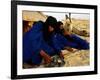 Tuareg Men Preparing for Tea Ceremony Outside a Traditional Homestead, Timbuktu, Mali-Ariadne Van Zandbergen-Framed Photographic Print