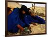 Tuareg Men Preparing for Tea Ceremony Outside a Traditional Homestead, Timbuktu, Mali-Ariadne Van Zandbergen-Framed Photographic Print