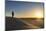 Tuareg standing on a sand dune in the Tenere Desert at sunrise, Sahara, Niger, Africa-Michael Runkel-Mounted Photographic Print