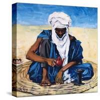 Tuareg Tea Ceremony 2012 (oil on canvas)-Tilly Willis-Stretched Canvas