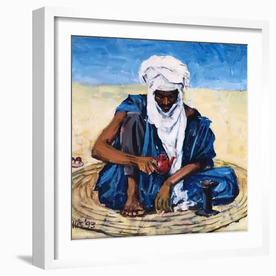 Tuareg Tea Ceremony 2012 (oil on canvas)-Tilly Willis-Framed Giclee Print