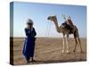 Tuareg Tribesman and Camel, Niger, Africa-Rawlings Walter-Stretched Canvas