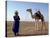 Tuareg Tribesman and Camel, Niger, Africa-Rawlings Walter-Stretched Canvas