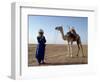 Tuareg Tribesman and Camel, Niger, Africa-Rawlings Walter-Framed Photographic Print